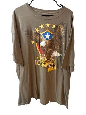 Patriotic Eagle American Flag Graphic T Shirt 3XL XXXL These Colors Don’t Run